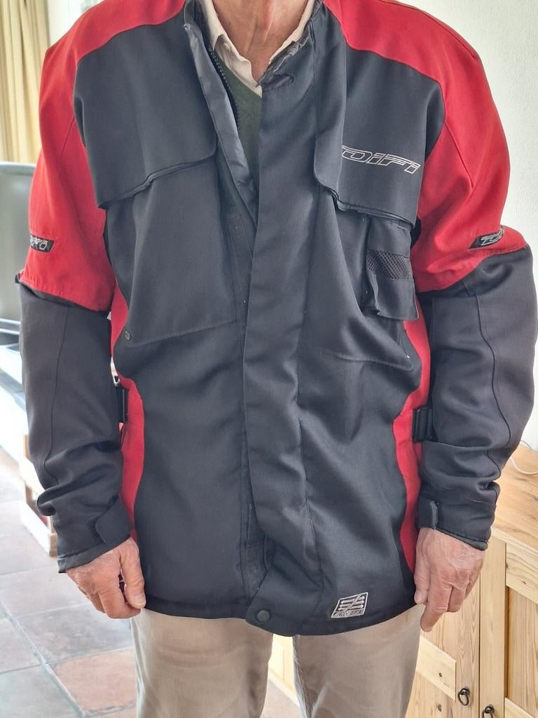 Rode motorjas met Bodyguard CE Protection en Aerotex, Motoren, Kleding | Motorkleding, Ophalen of Verzenden, Tweedehands, Jas | textiel