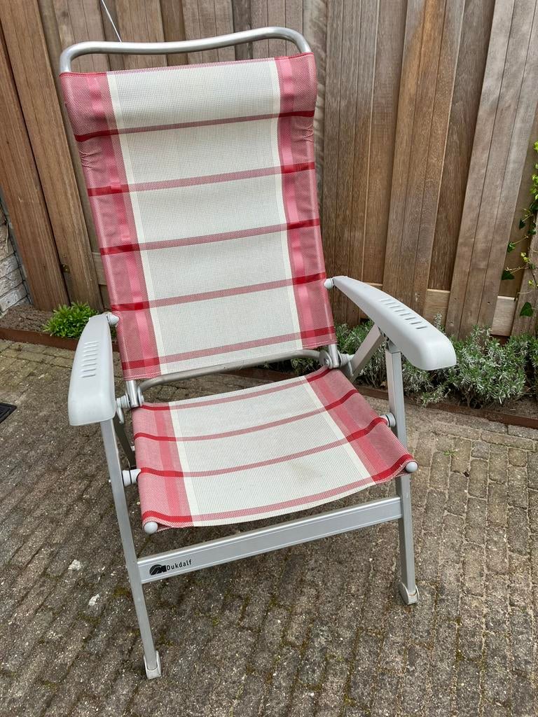 Dukdalf lichtgewicht tuinstoel, Ophalen of Verzenden, Aluminium