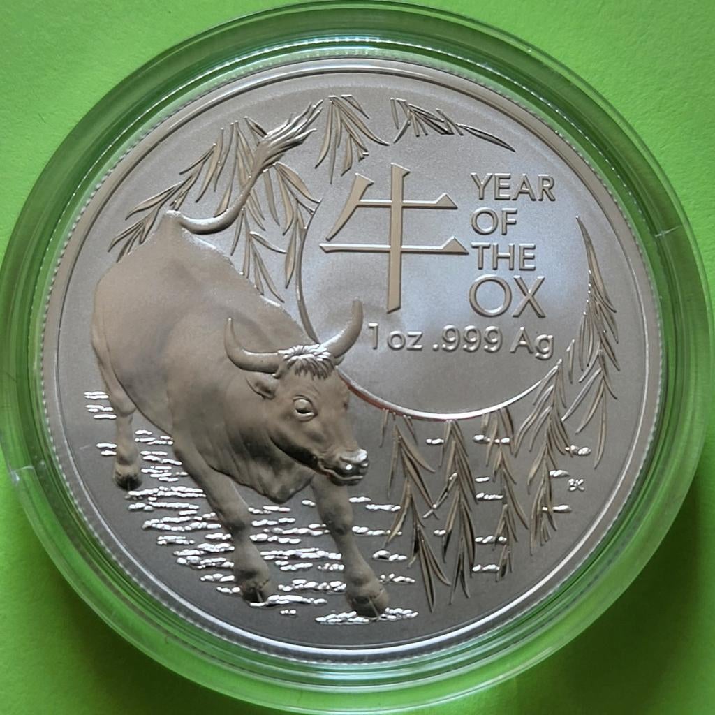 Lunar 2021 Ox (RAM) - 1 oz zilver, Verzenden, Zilver