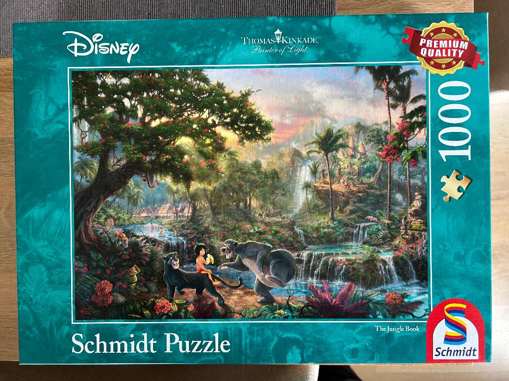 Schmidt puzzel 1000 stukjes Disney The Jungle Book, Ophalen, 500 t/m 1500 stukjes, Zo goed als nieuw, Legpuzzel