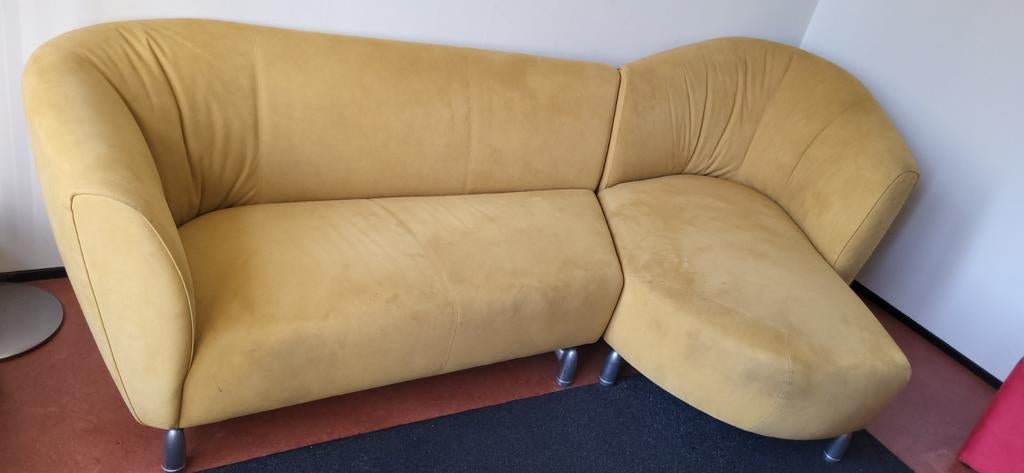 Leolux Pupilla designset: hoekbank/chaise longue & fauteuil, Ophalen, 250 tot 300 cm, Gebruikt, 100 tot 125 cm