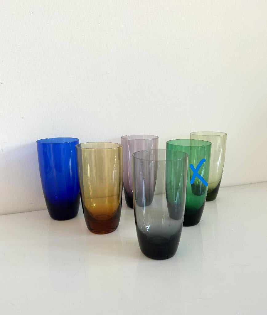 Kristalunie Maastricht Carnaval K3 Longdrinkglazen, Antiek en Kunst, Ophalen of Verzenden