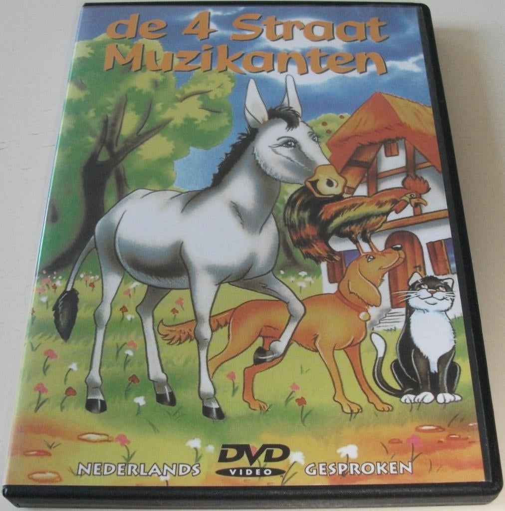 Dvd *** 4 STRAAT MUZIKANTEN *** Eindelijk is hij vrij, Europees, Tekenfilm, Alle leeftijden, Ophalen of Verzenden