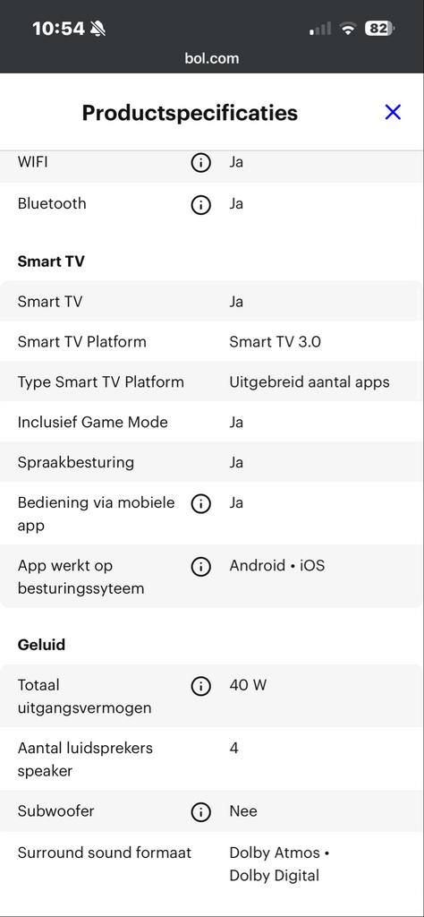 Philips MiniLED 65 inch 4K Smart TV, Ophalen, Philips, LED, 120 Hz
