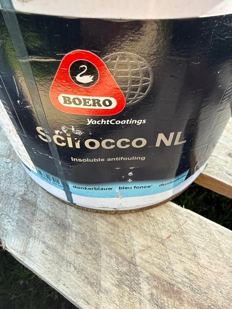 Boero Scirocco NL Insoluble Antifouling Donkerblauw, Ophalen, Gebruikt, Verven