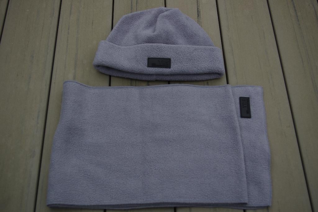 We Kidz muts en sjaal, grijs, fleece, maat 54cm, Kinderen en Baby's, Kinderkleding | Mutsen, Sjaals en Handschoenen, Ophalen of Verzenden