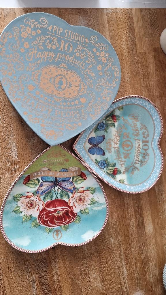 Pip Studio hartvormig bord / hartjesbord, 10 jaar Pip Studio, Nieuw, Ophalen of Verzenden, Bord(en), Overige stijlen