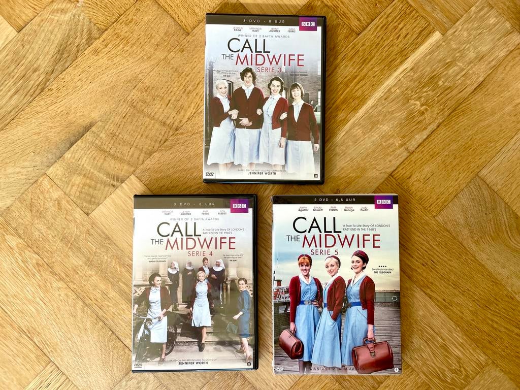 Call The Midwife - Serie 3 t/m 5 op DVD (krasvrij, met NL), Boxset, Drama, Ophalen of Verzenden, Zo goed als nieuw