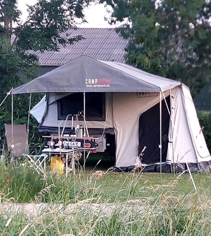 Vouwwagen/Tenttrailer Campwerk (onroad) Economy, Ophalen, Campwerk, Tot en met 3, Lichtgrijs