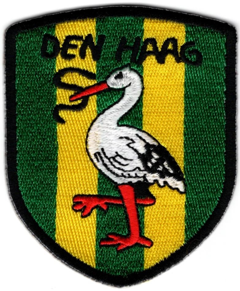Den Haag vlag schild stoffen opstrijk patch embleem #3, Verzenden, Nieuw, Overige typen
