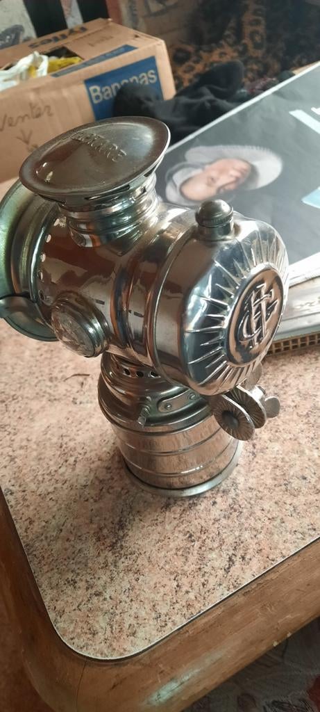 Carbid fietslamp bromfietslamp, Ophalen of Verzenden, Dynamo, Voorlicht