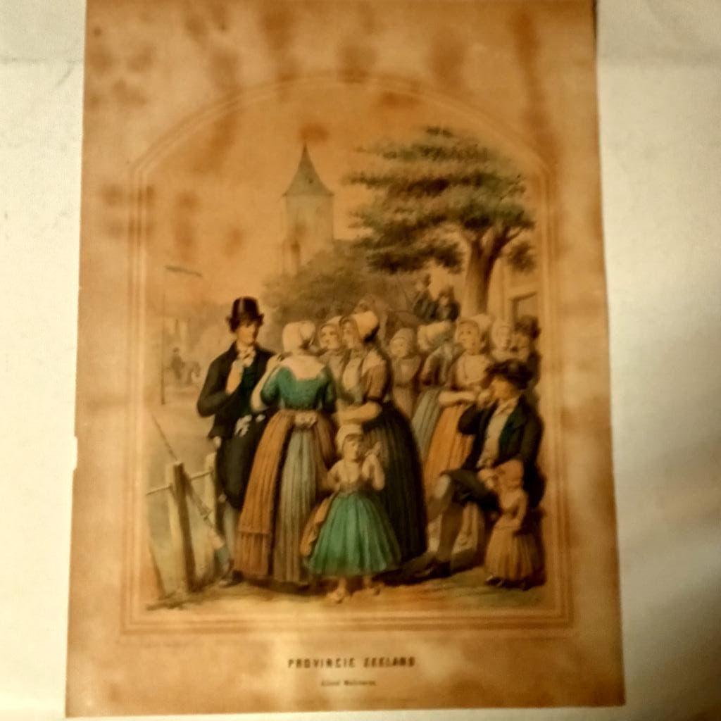 Klederdracht Bing & Braet XIII Zeeland Eiland Walcheren 1857, Ophalen of Verzenden