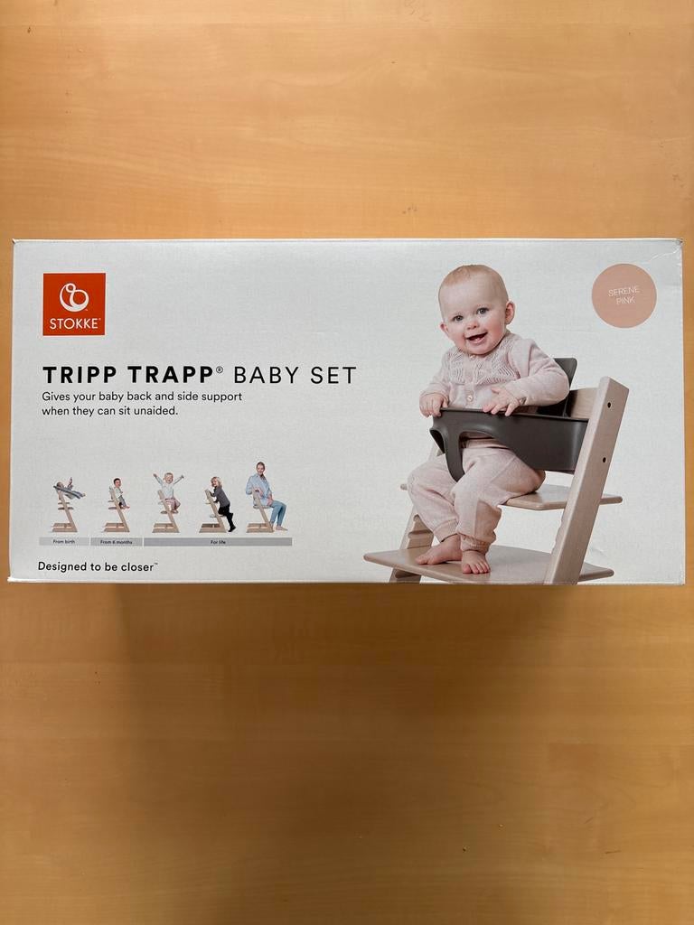 Stokke Tripp Trapp Baby Set Serene Pink - Nieuw in doos, Ophalen of Verzenden, Nieuw, Overige typen