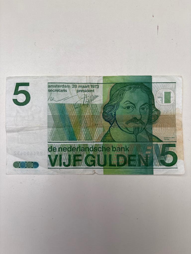 Biljet 5 gulden, Postzegels en Munten, Bankbiljetten | Nederland, Ophalen of Verzenden, 5 gulden