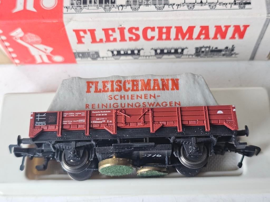 Modeltrein Ho fleischmann 5569 schoonmaak wagon in doos, Ophalen of Verzenden, Gelijkstroom, Wagon, Fleischmann