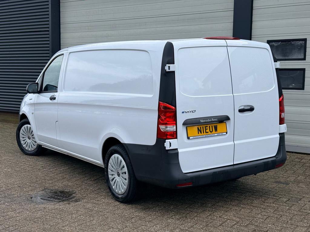 Mercedes-Benz eVito 112 66 kWh AC+DC Snelladen SoH 97,4 % L2, Stof, Gebruikt, Wit, Grijs