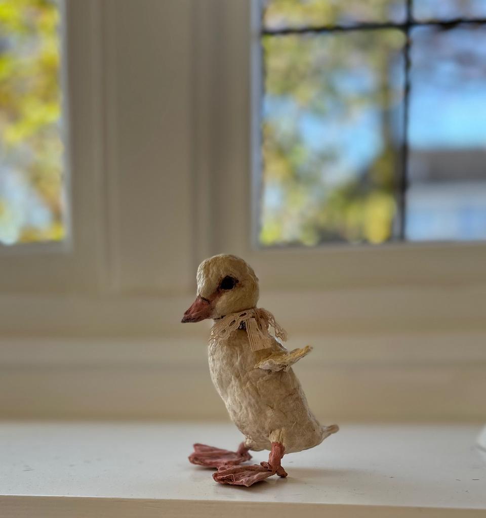 Eendje gansje kuikentje pasen oud frans Wattenpopje vintage, Ophalen of Verzenden, Zo goed als nieuw