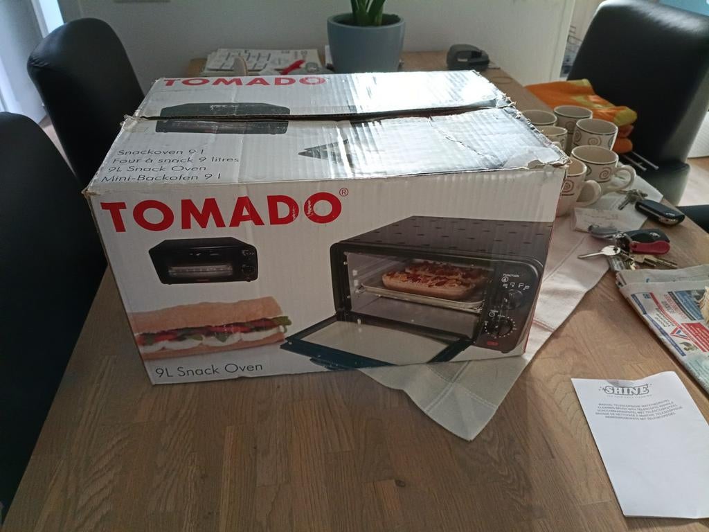 Tomado Snackoven 9L - Compacte Mini-Oven, Minder dan 45 cm, Gebruikt, Minder dan 45 cm, Oven