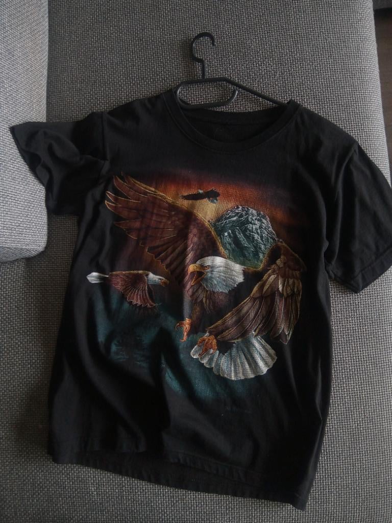 Graphic tee adelaar, Kleding | Heren, Onbekend, Maat 48/50 (M), Zwart, Ophalen of Verzenden