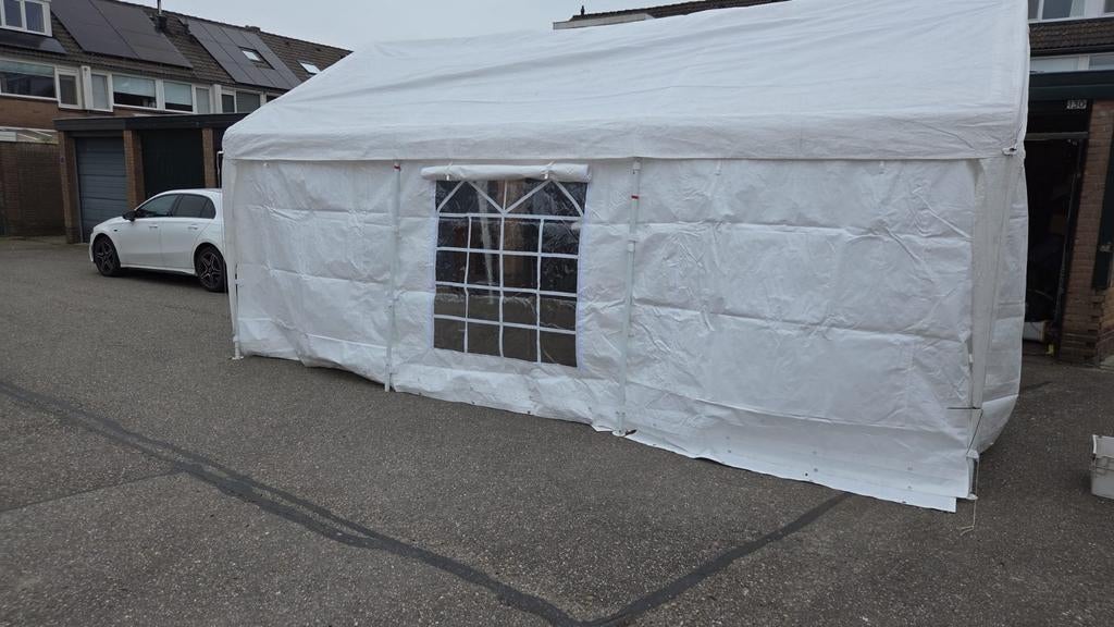 Partytent 6x4 meter, Gebruikt, Partytent, Minder dan 4 meter, 5 tot 8 meter