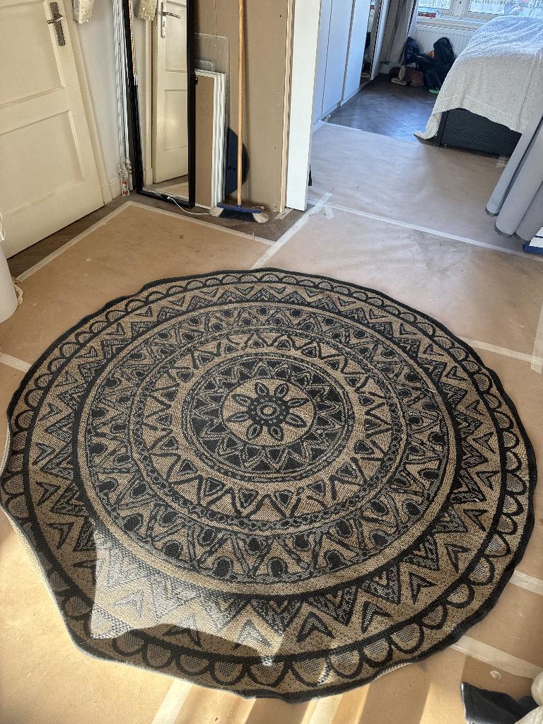 Leenbakker vloer kleed rond, 200cm, Ophalen, Rond, 200 cm of meer, Zo goed als nieuw