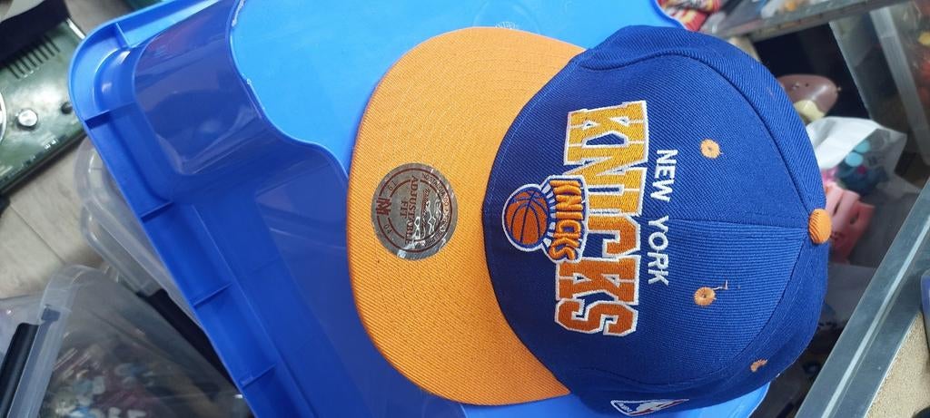 Mitchell & Ness New York Knicks Pet - Blauw/Oranje, Mitchell & Ness, Pet, Gedragen, One size fits all
