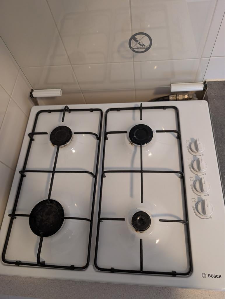 Bosch gasfornuis 4 pitten met glasplaat, Ophalen