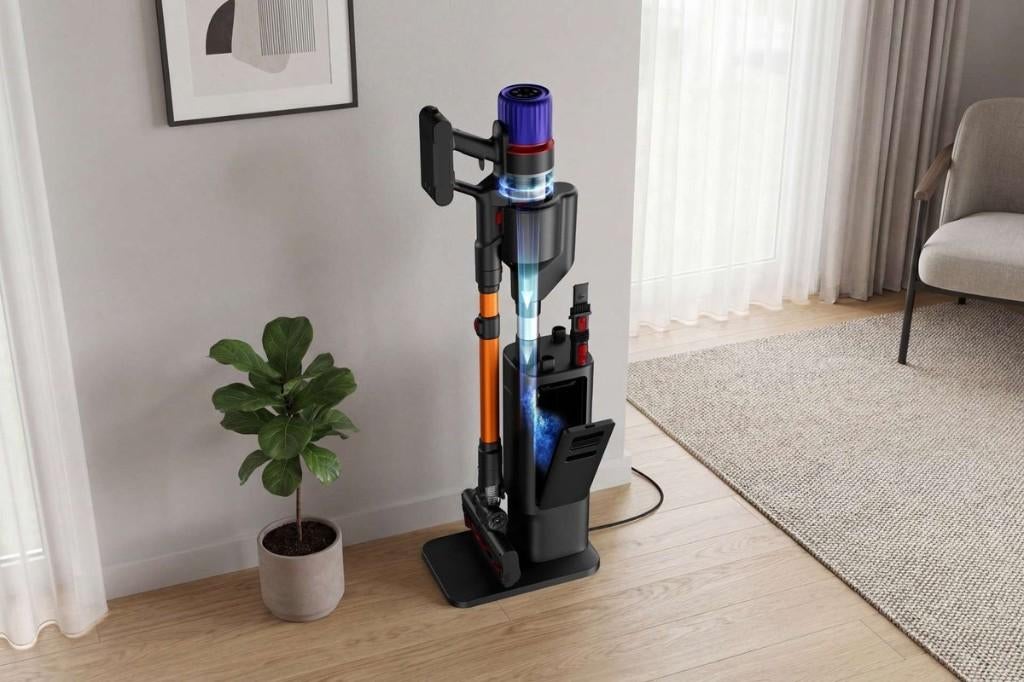 Hyundai Steelstofzuiger met Oplaad&Leegstation Vortex Pro, Witgoed en Apparatuur, Stofzuigers, Stofzuiger, Nieuw, Ophalen of Verzenden