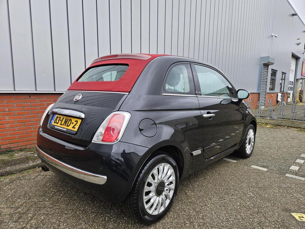 Fiat 500C 1.2 Sport Cabrio Nap Carplay, Auto's, Euro 5, Gebruikt, 4 cilinders, Zwart
