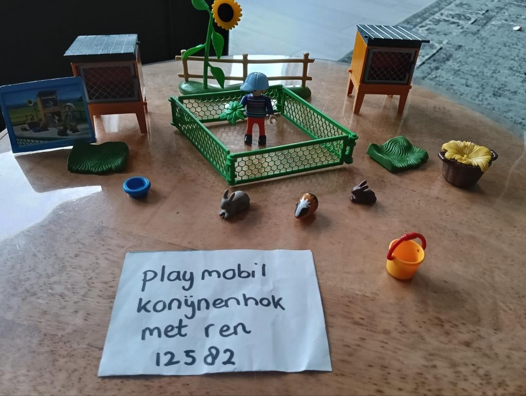 Playmobil Konijnenhok met ren - Compleet set, Ophalen of Verzenden, Gebruikt, Jongen of Meisje