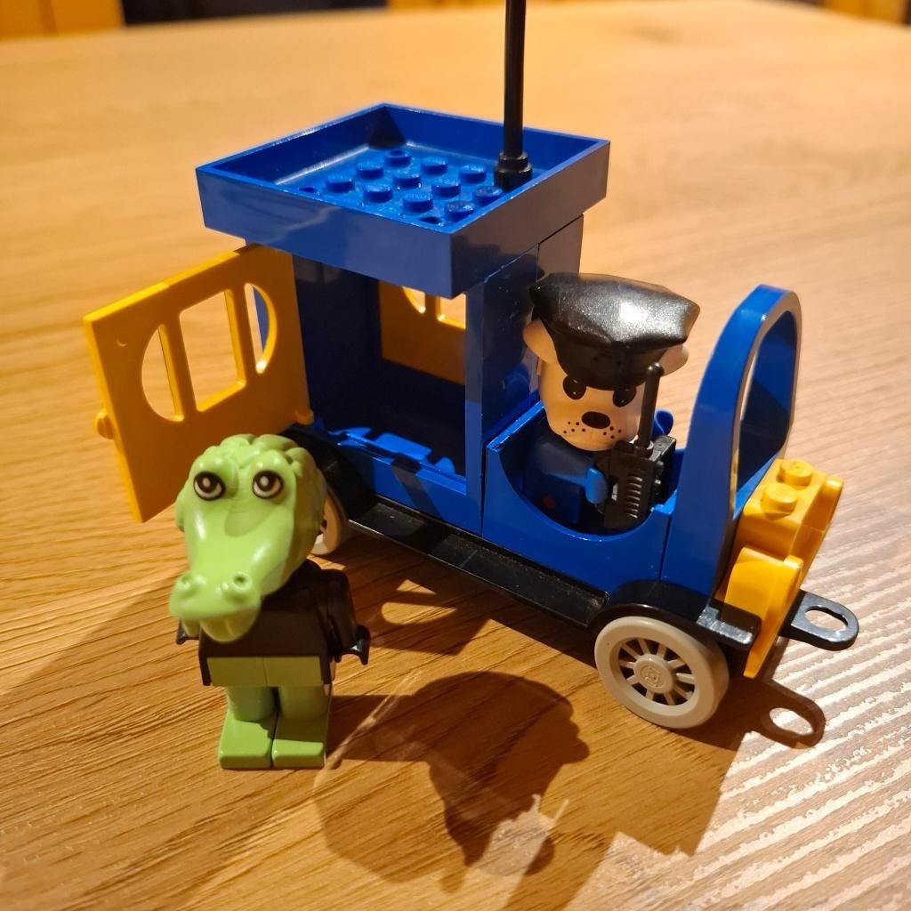Originele LEGO Fabuland Police Van (set 3643 / 3639), Gebruikt, Overige thema's, Lego, Compleet