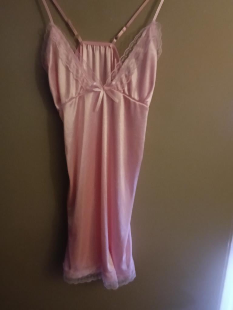 Roze nachthemd met kant, Onbekend, Ophalen of Verzenden, Roze, Nachtkleding