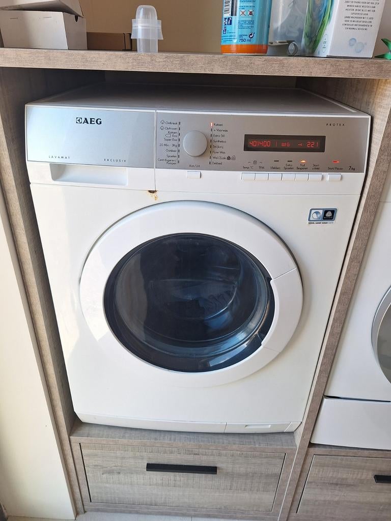 AEG Lavamat Exclusiv wasmachine, Ophalen, Gebruikt, 1200 tot 1600 toeren, 85 tot 90 cm