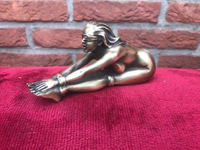 bronzen presse-papier, bondage-dame, erotica, Antiek en Kunst, Antiek | Koper en Brons, Ophalen of Verzenden, Brons