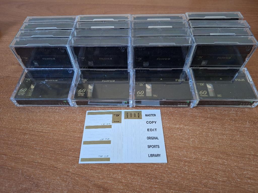 20 Fuji Mini DV Videobandjes - 60 Minuten, Overige merken, Mini dv, Gebruikt, 20x of meer