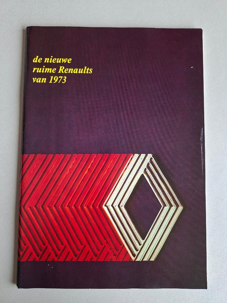 FOLDER RENAULT ALLE TYPES VAN 1973, Ophalen of Verzenden, Zo goed als nieuw, Renault