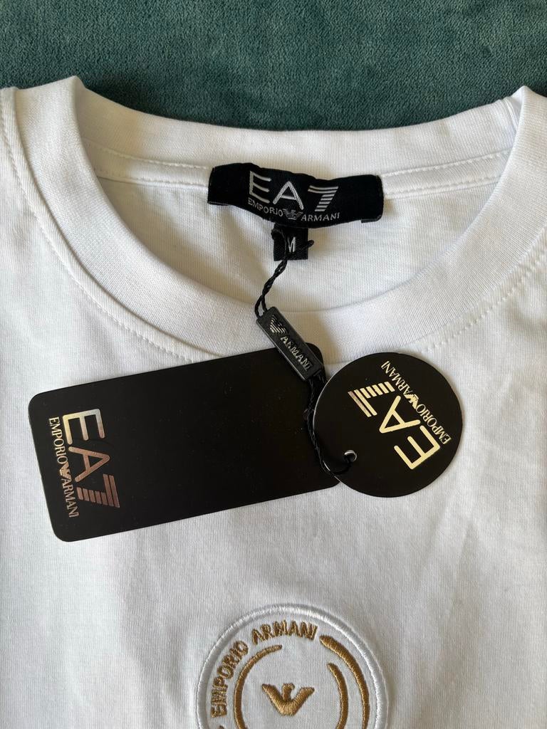 Nieuw Emporio Armani EA7 T-shirt Wit Maat M met prijskaartje, Ophalen of Verzenden, Nieuw, Maat 48/50 (M), Wit