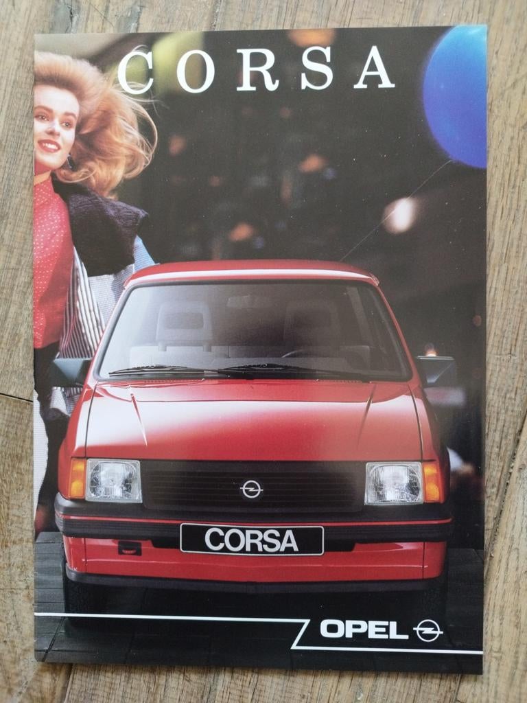 Opel Corsa brochure uit 1989, Opel, Zo goed als nieuw, Opel, Ophalen of Verzenden