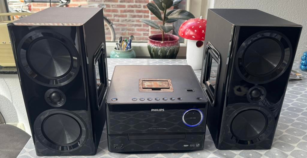 Philips DCM3020 – Complete set met speakers in top staat, Audio, Tv en Foto, Luidsprekers, Philips, Ophalen of Verzenden, Zo goed als nieuw