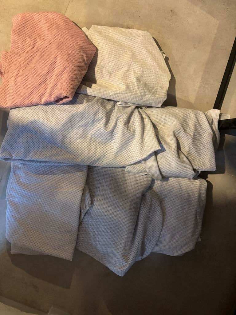 7 Aerosleep matras hoezen 60x120, Gebruikt, Jongetje of Meisje, Ophalen of Verzenden, Wit