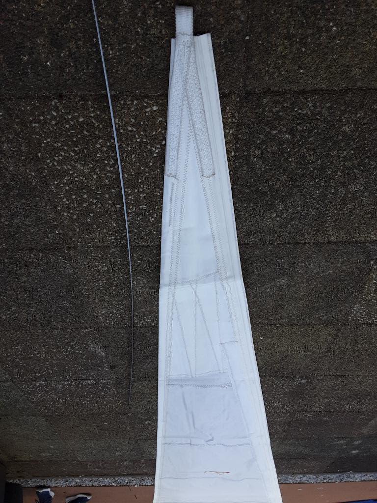 Rolreef high aspect zeil, dacron, Watersport en Boten, Zeilen en Zeiltoebehoren, Ophalen, Gebruikt, Genua of Fok, 15 tot 30 m²