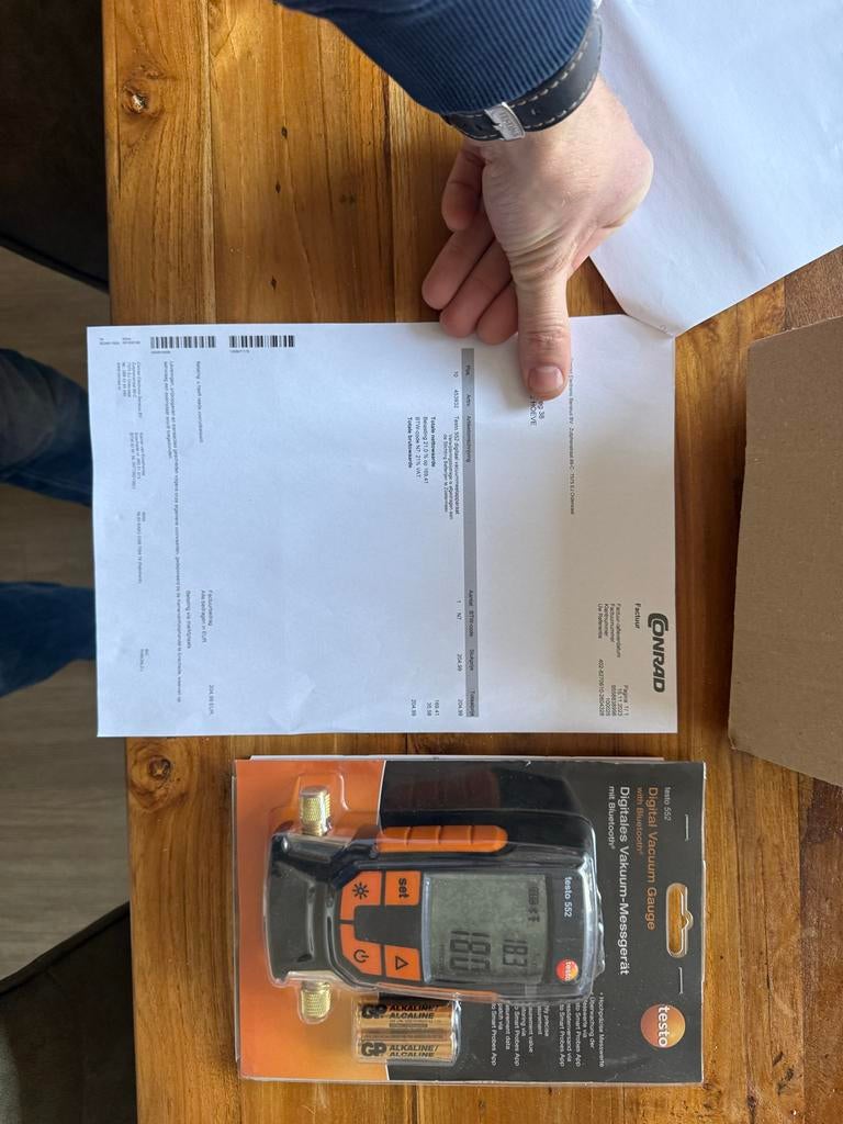 Testo 552 Digitale Vacuüm Meter Airco Koeltechniek, Doe-het-zelf en Verbouw, Ophalen of Verzenden, Nieuw, Overige meters