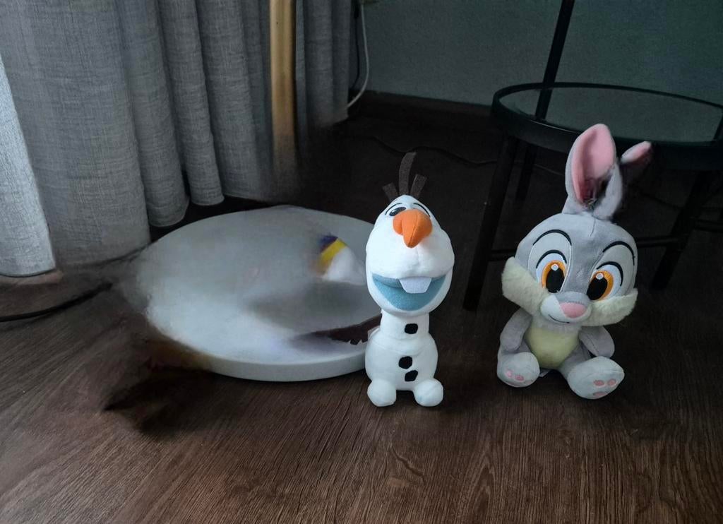 Disney Knuffels 2x - Olaf, Stampertje, Ophalen of Verzenden, Zo goed als nieuw, Konijn