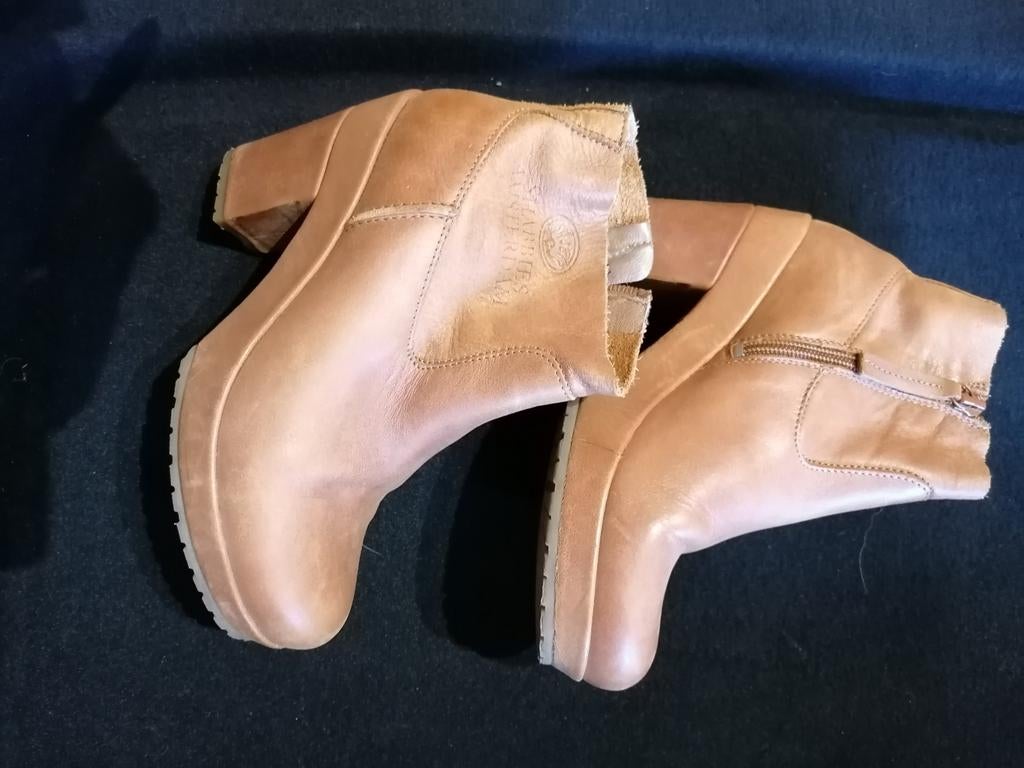 Fred  de la bretoniere nieuwe laarsjes 38 plateau zool, Kleding | Dames, Schoenen, Fred de la Bretoniere, Bruin, Verzenden, Lage of Enkellaarzen