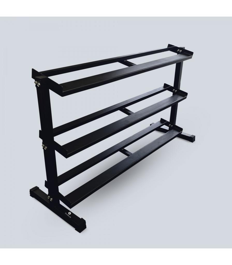 Dumbbell rek 160cm breed 3 lagen, Ophalen of Verzenden, Gebruikt, Overige typen