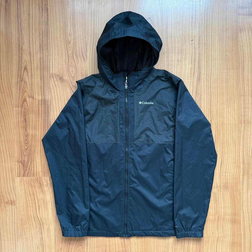 Columbia Regenjas Omni-Tech Zwart/Grijs - S, Verzenden, Zo goed als nieuw, Maat 46/48 (XL) of groter, Zwart