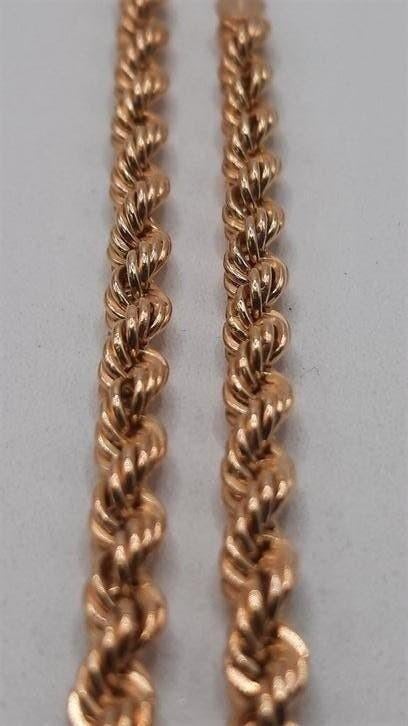 gouden rope ketting 18kt, Www.bredajuwelier.nl, Nieuw, Ophalen of Verzenden, Www.bredajuwelier.nl