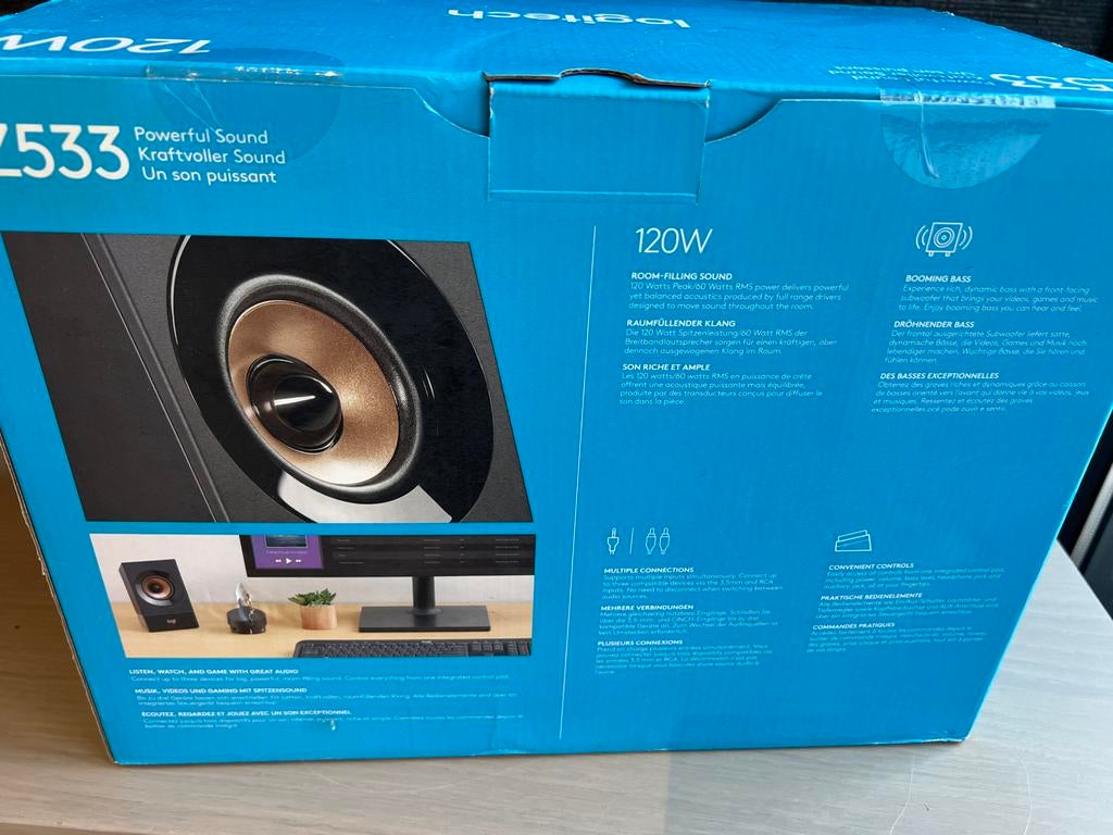 Logitech Z533 2.1 Luidsprekerset - Nieuw in doos, Ophalen of Verzenden, Nieuw, Audiokanaal 2.1