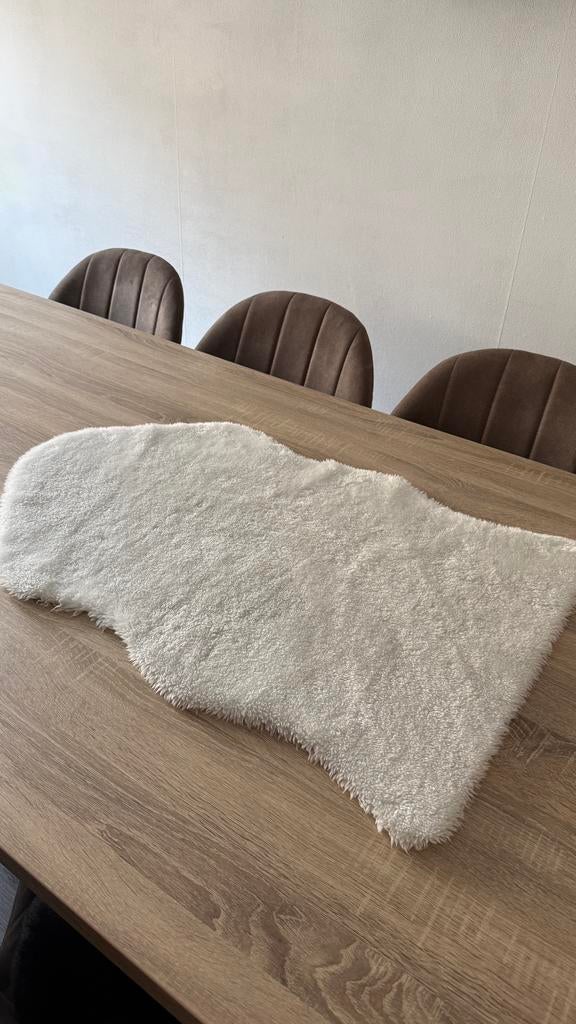 Zacht wit schapenvachtje voor decoratie, Ophalen, 50 tot 100 cm, Wit, 50 tot 100 cm