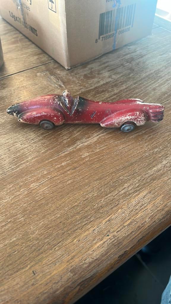 Plâtre et Farine Recordauto zeldzaam modelletje lengte 19cm, Ophalen of Verzenden